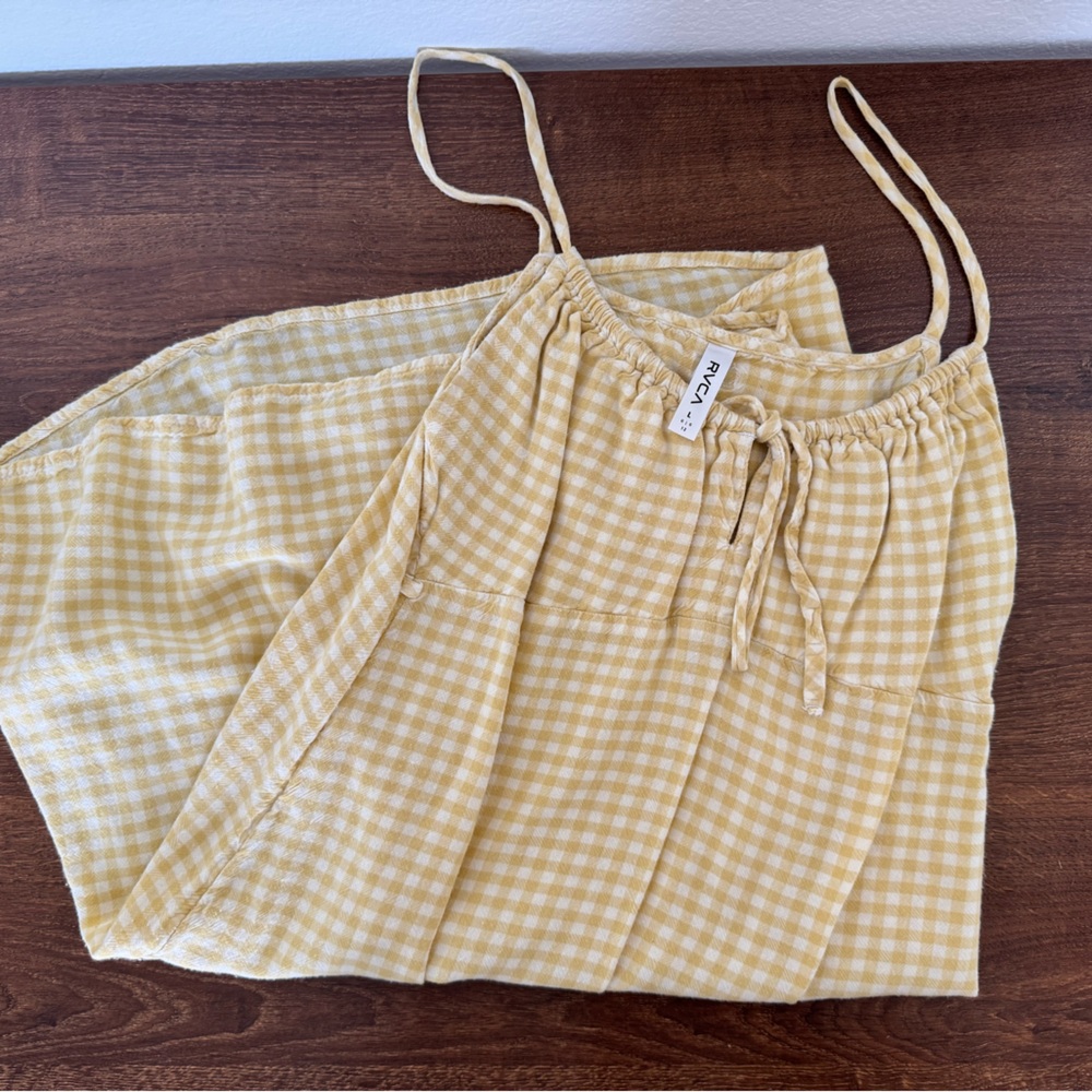 Yellow Gingham Sun Dress
